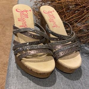 Metalic grey sandles